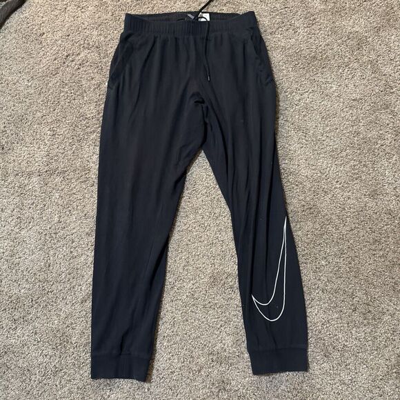 Nike Other - Nike DRI-FIT Light Training Pants‎ Men M Black Tapered Jogger Sweatpants Cuffed